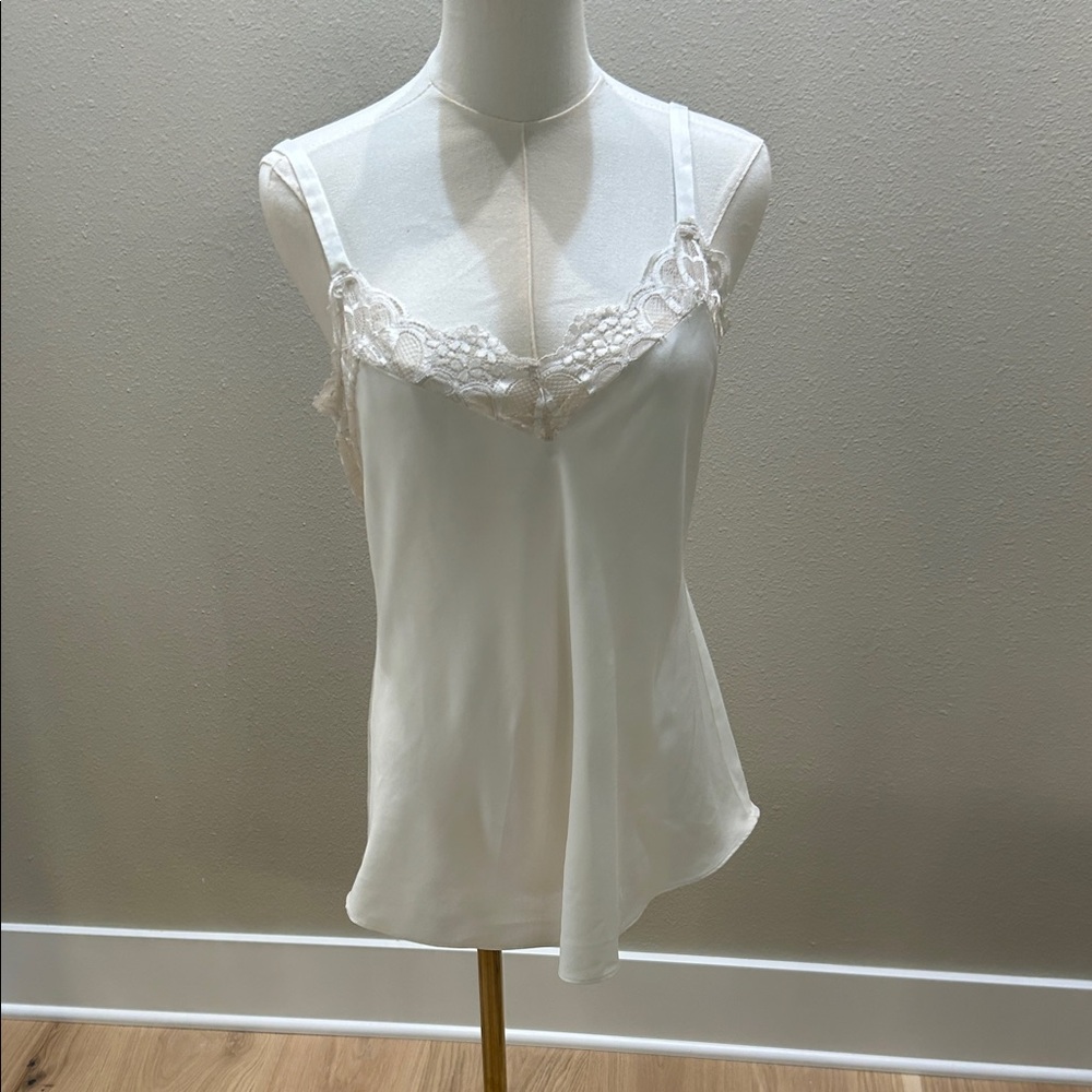 Flora Nikrooz White Lace Camisole